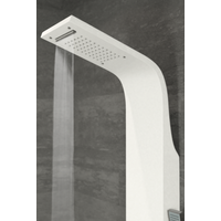 Alegre || White zuhanypanel, rozsdamentes acél